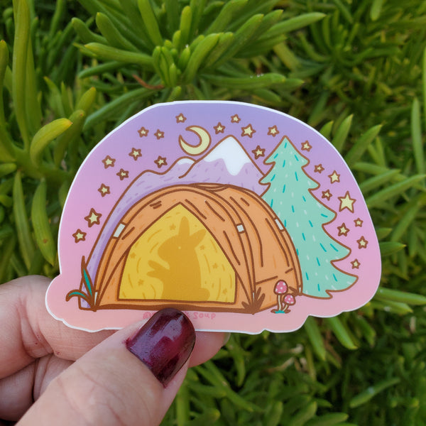 Camping Under the Stars Sticker