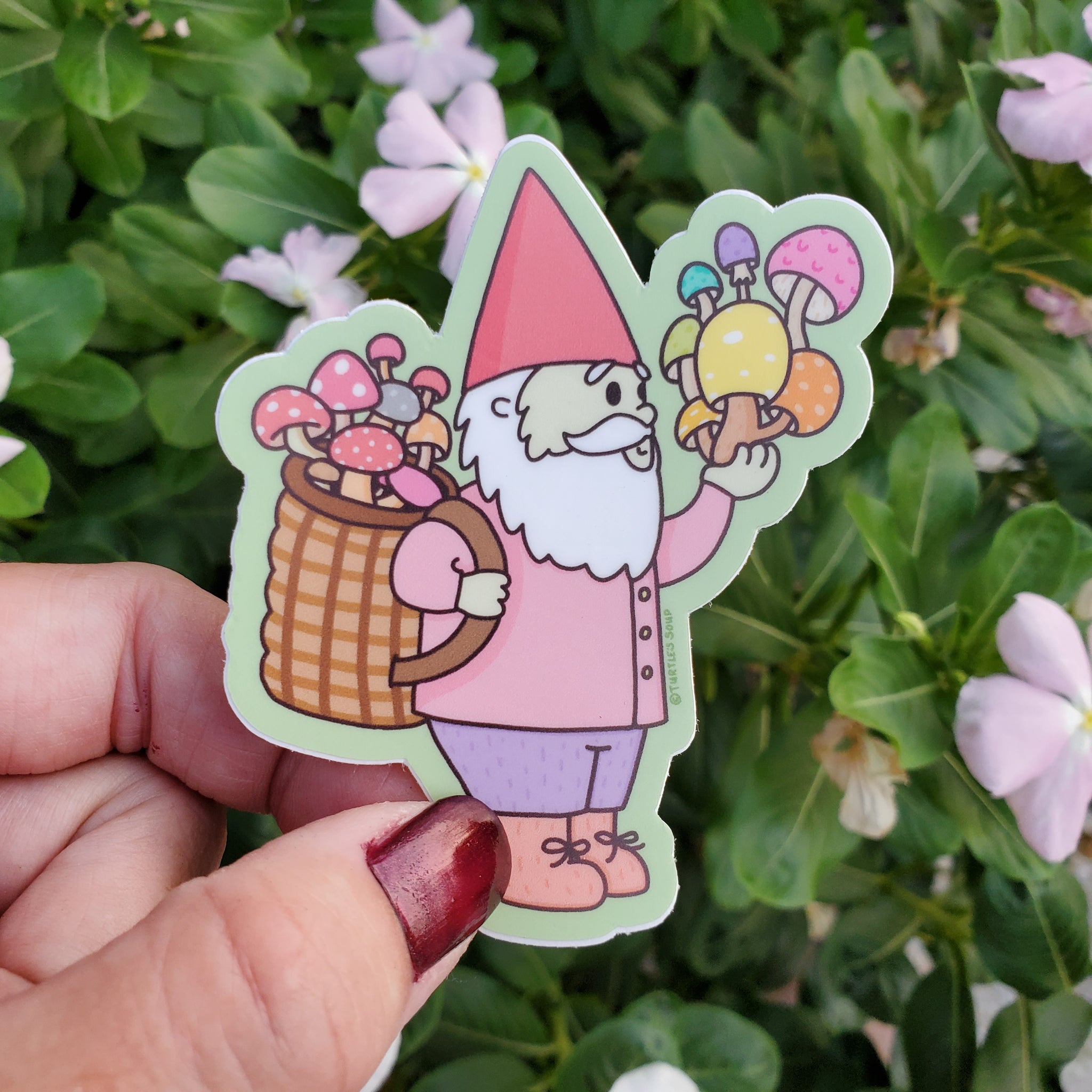 Mushroom Gnome Sticker