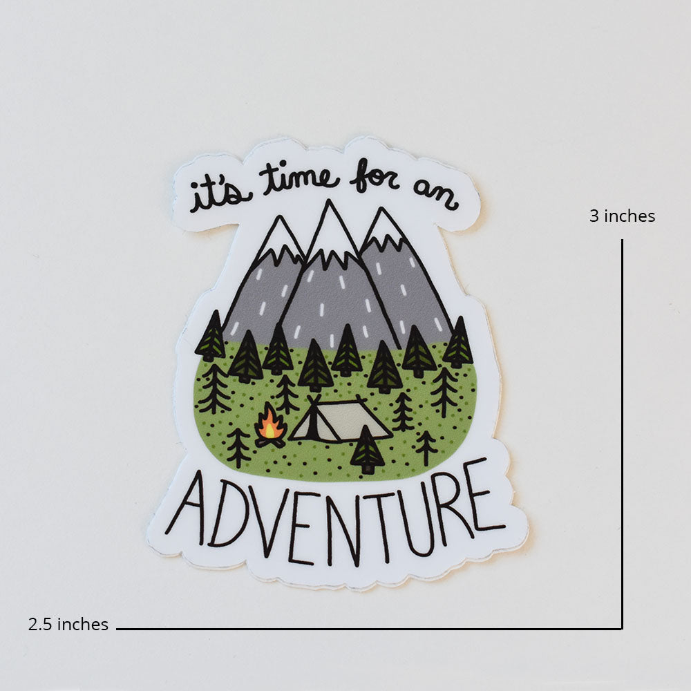 It's Time for an Adventure Sticker